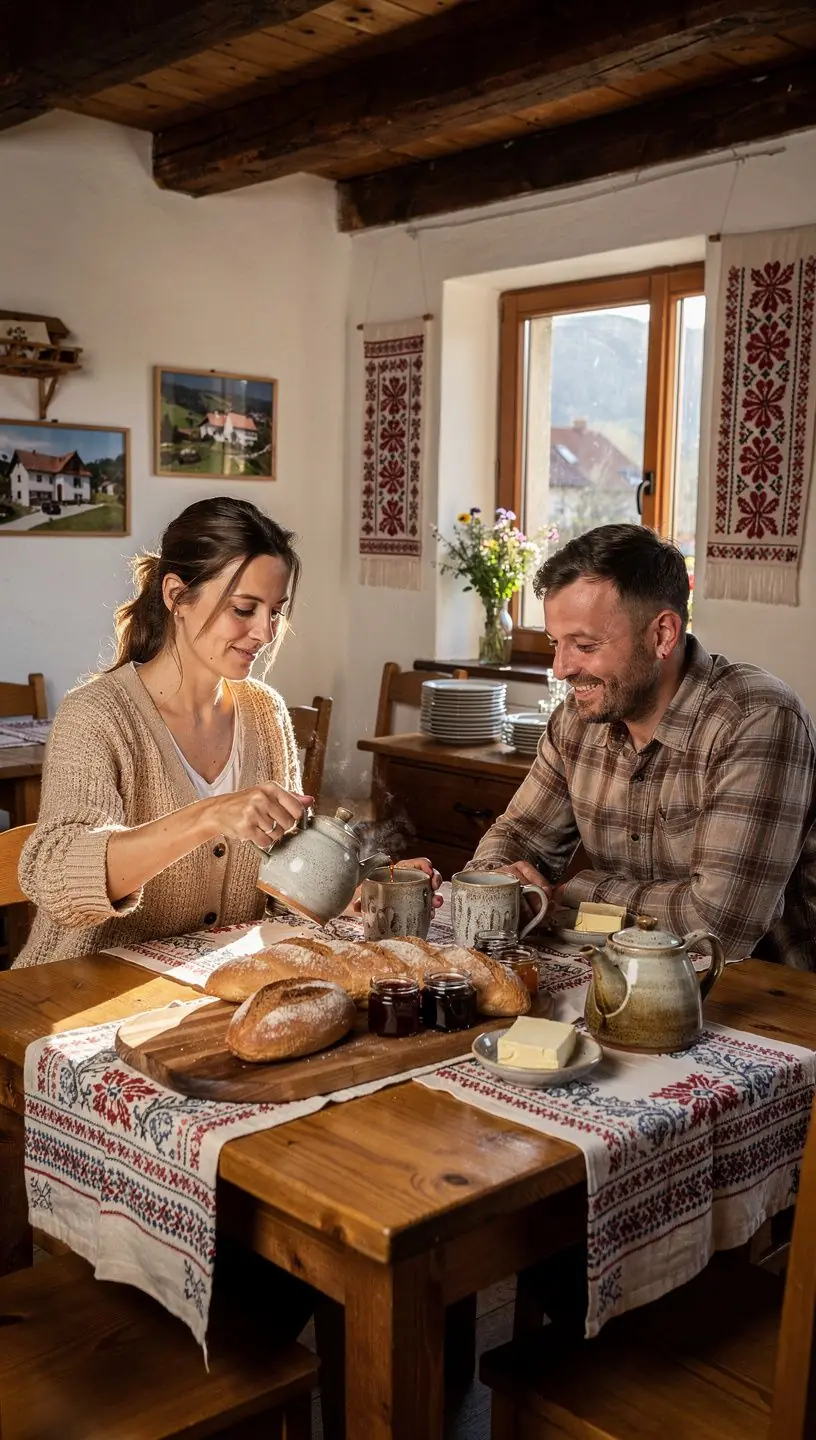 Zrnka praženej čakanky na drevenej doske.