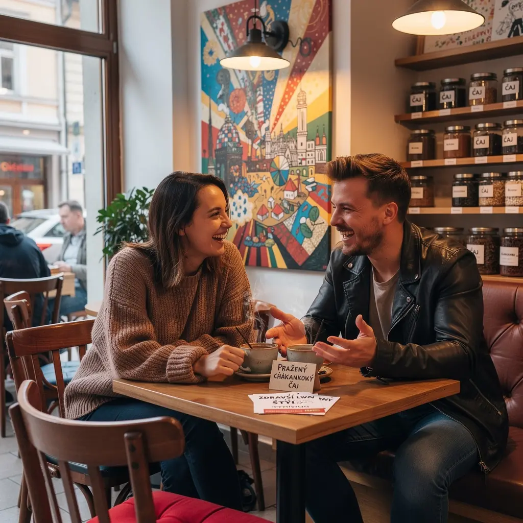 Šálka čaju z čakanky s jemnou penou na vrchu.